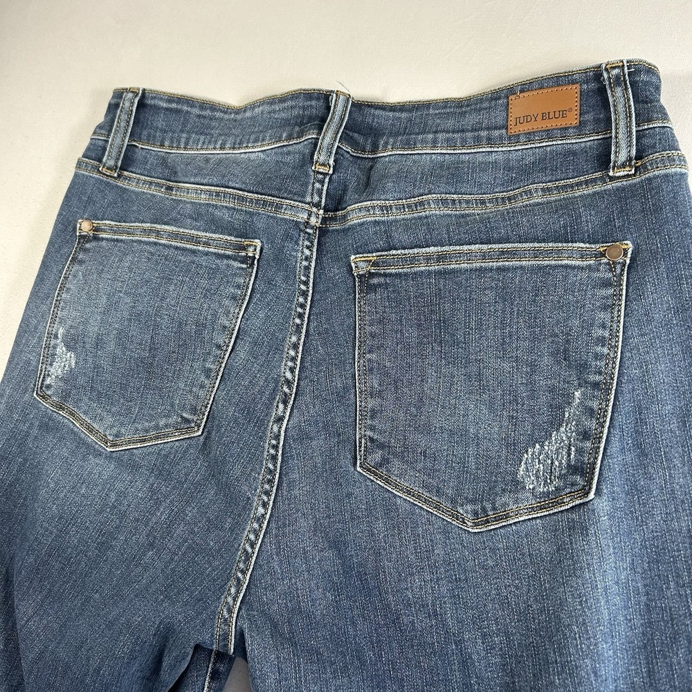 Judy Blue Relaxed Fit Jeans Womens Plus Size 16W Distressed Stretch Denim - Picture 7 of 9